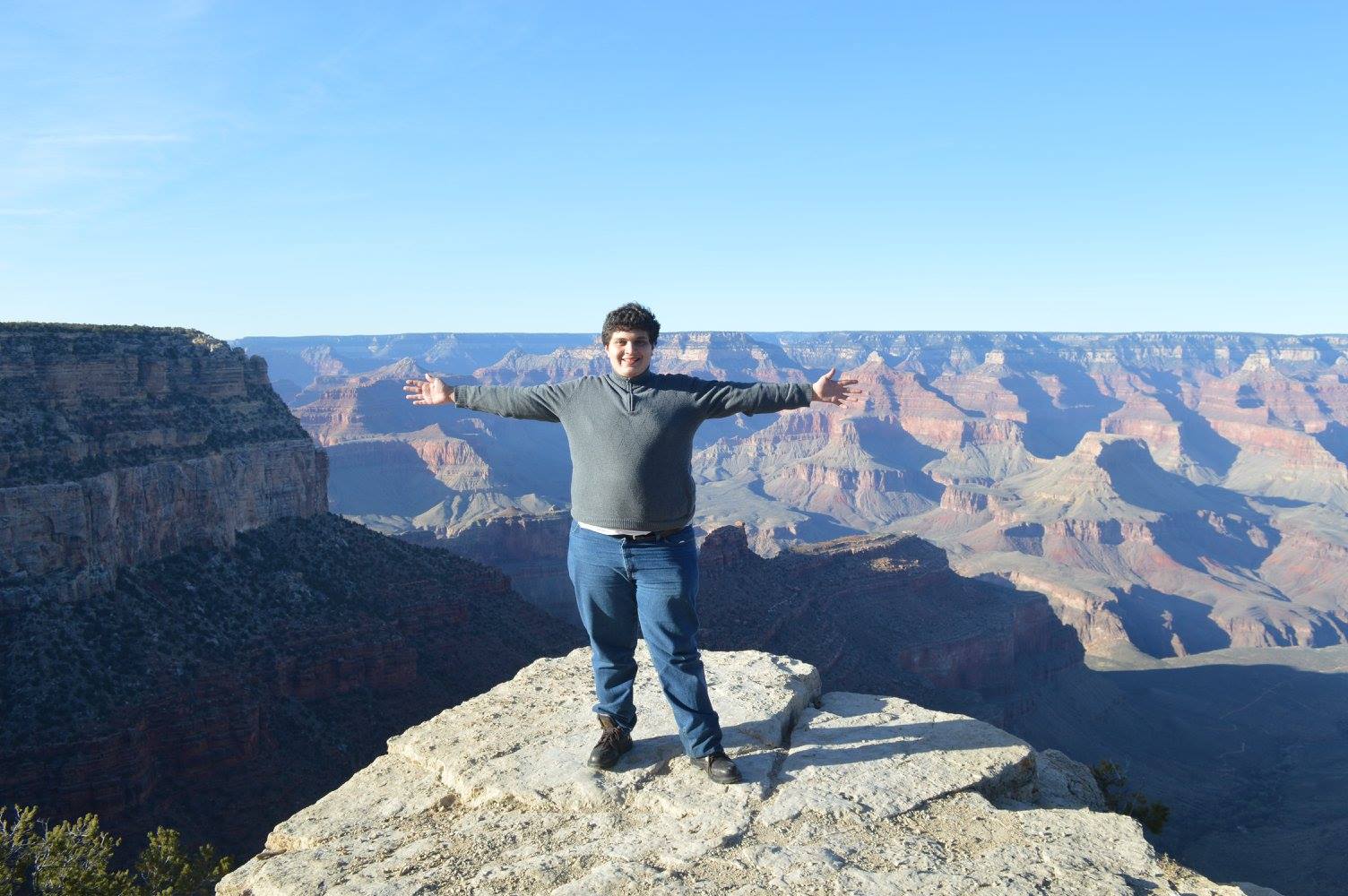 Luis Rodolfo en el Gran Cañón, Arizona