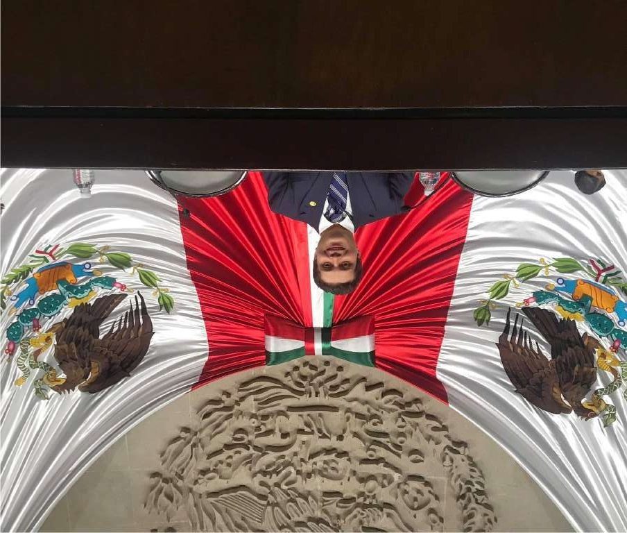 En la Cámara de Diputados del Palacio Legislativo de San Lazaro. En el Segundo Parlamento Juvenil de México 2018.
